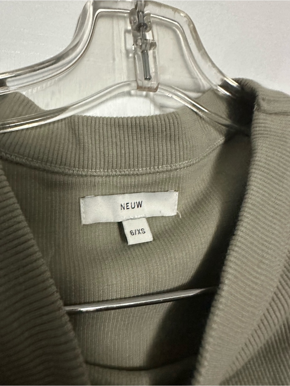 Neuw Olive Ribbed Tank Top - Picture 2 of 5